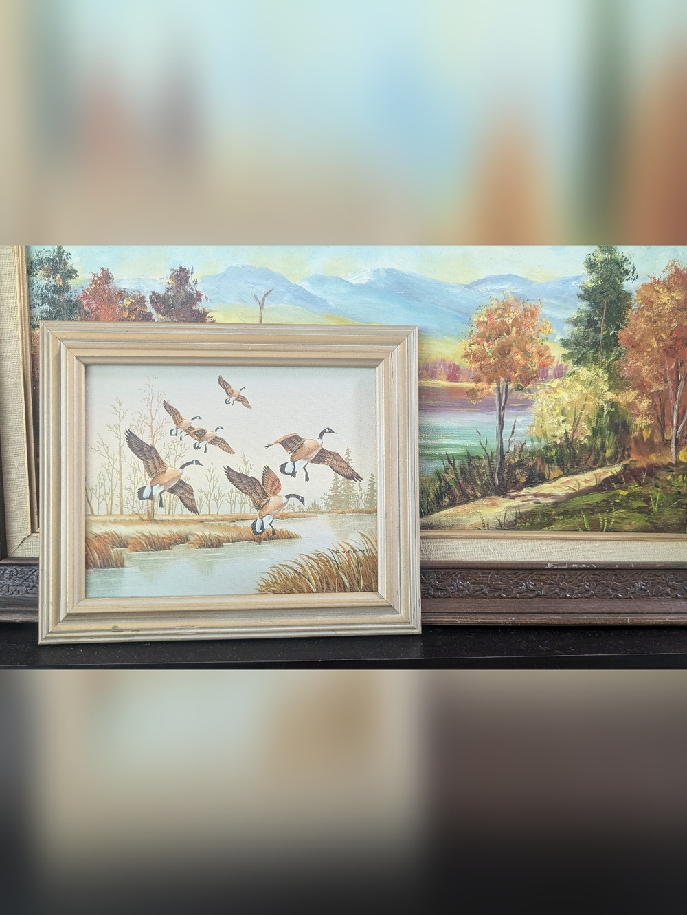 C. Carson Original Canada Geese In Flight
